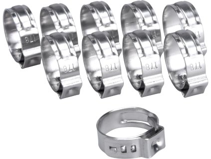 Cevna objemka, 10 kom, 17.8 mm, INOX