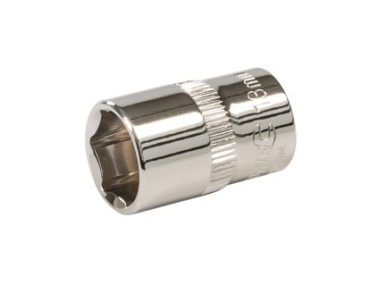 Ključ vtičnice 13 mm 3/8" HEX kratka srebrna črta