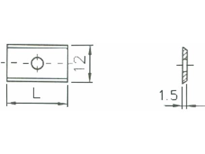 Rezilo britvice L 9,6 MDF