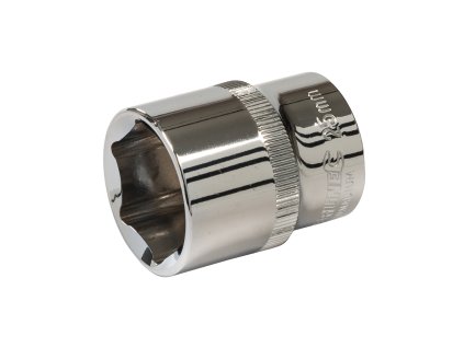 Ključ vtičnice 25 mm 1/2" HEX kratka srebrna črta