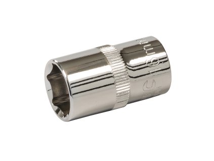 Ključ vtičnice 16 mm 1/2" HEX kratka srebrna črta