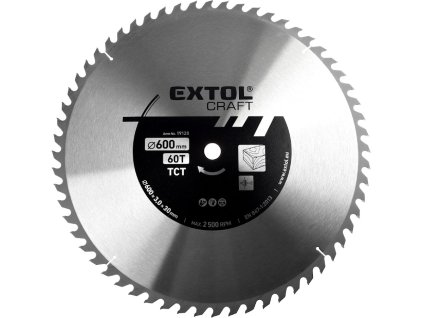 Karbidno rezilo 600 × 3,8 × 30 mm, 60T