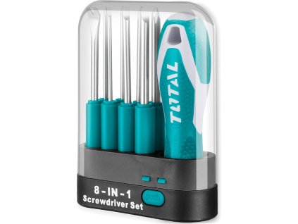 Izvijač z zamenljivimi biti, komplet 9, CrV