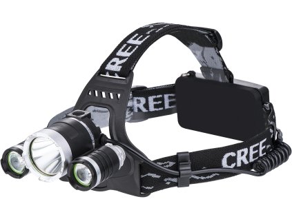 Brezžični LED žaromet Cree T6 + 2 × XML