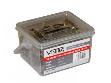 Vijaki 5 x 80 mm, pocinkani in rumeni kromirani