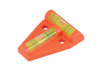 Dvosmerni mini špirit nivo 60 × 45 mm srebrna črta