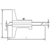 Merilnik globine brez nosu 0 - 150 mm ASIMETO