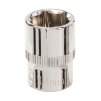 Ključ vtičnice 14 mm 3/8" HEX kratka srebrna črta