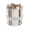 Ključ vtičnice 21 mm 3/8" HEX kratka srebrna črta