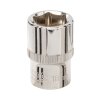 Ključ vtičnice 18 mm 1/2" HEX kratka srebrna črta