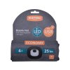 Pokrovček žarometa - 4 × 25 lm, polnjenje USB, temno siva, ECONOMY, univerzalna velikost