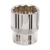 Ključ vtičnice 27 mm 1/2" 12-točkovni, kratek Silverline