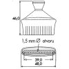 1/4" nagibna šoba 16 lukenj 1,52 mm LOC-LINE