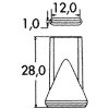 1/4" šoba z režami 12 × 1 mm LOC-LINE