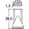 1/4" šoba z režami 12 × 1,5 mm LOC-LINE