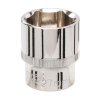 Ključ vtičnice 27 mm 1/2" HEX kratka srebrna črta