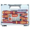 Električarjev izvijač s preizkuševalcem, komplet 7, 3 × (-), 3 × (PH), CrV