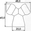1/2" Y kos LOC-LINE