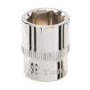 Ključ vtičnice 15 mm 3/8" HEX kratka srebrna črta