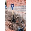 Kratka lopata 700 × 150 mm srebrna črta