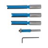 Komplet kuhinjskih pultov 4 kos 1/2" in 1/4" Silverline