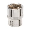 Ključ vtičnice 24 mm 1/2" HEX kratka srebrna črta
