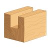 Rezalnik žlebov 1/4" - 3 × 12 mm srebrna črta