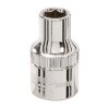 Ključ vtičnice 9 mm 1/2" HEX kratka srebrna črta