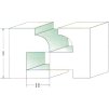 Komplet rezalnika okvirjev #81R 41,3×23/12 Roundover