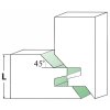 Skupni rezalnik 50,8 × 22,2/12 mm (45°)