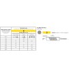 Datoteka za nožne žage, 250 mm, 25 × 6 mm, sek 2