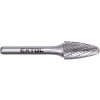 Karbidni rezalnik, okrogel lok, premera 12 × 25 mm/steblo 6 mm, dvorezen