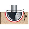 Rezalnik za okrogle obraze za les, R6.3 × D12.7 × H10