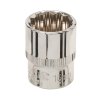 Ključ vtičnice 16 mm 3/8" kratka srebrna črta z 12 robovi