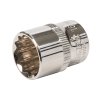 Ključ vtičnice 16 mm 3/8" kratka srebrna črta z 12 robovi