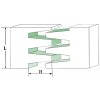 Skupni rezalnik 63,5 × 23,8 × 12,7/12 mm