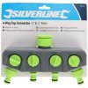 4-potni ventil za 3/4" in 1/2" Silverline pipe