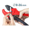 Rezalnik plastičnih cevi, Ø 0-42 mm, trikotno rezilo, EXTOL PREMIUM