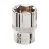 Ključ vtičnice 20 mm 1/2" HEX kratka srebrna črta