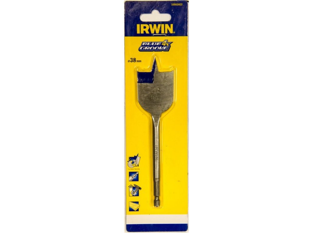 Plochá drevená vŕtačka BLUE GROOVE 38 mm IRWIN