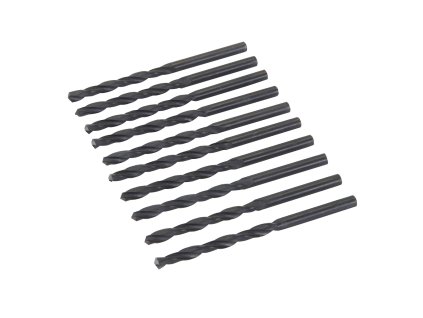 Vrták na kov HSS-R Silverline 5 mm, súprava 10 ks