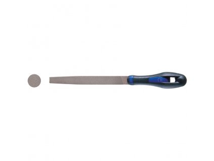 Pilník dielenský plochošpicatý 200 mm, s ergonomickou rukoväťou, 20 × 5 mm, sek 2