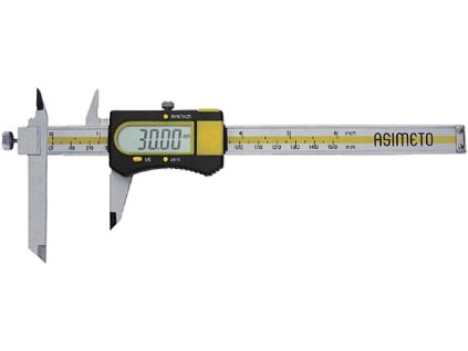 Meradlo posuvné digitálne ASIMETO s výsuvnou čeľusťou 150 mm