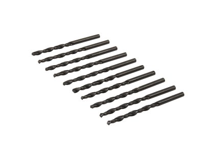 Vrták na kov HSS-R Silverline 4 mm, súprava 10 ks