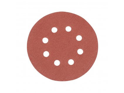 Disk brúsny P120 Silverline SZ 125 mm, 8 dier, súprava 10 ks