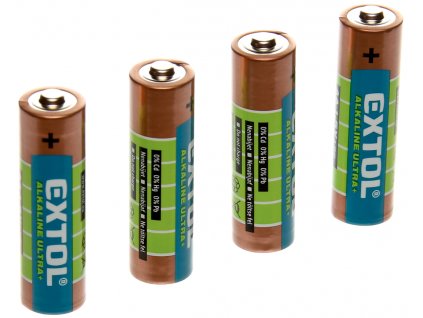 Batérie AA alkalické, 4 ks