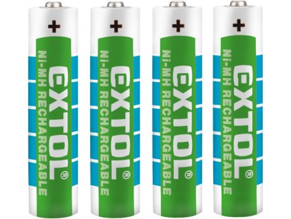 Batéria nabíjacia, 4 ks, AAA (HR03), 1,2 V, 1000 mAh, NiMh