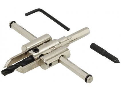 Vrták vykružovací Silverline, nastaviteľný, 30 – 120 mm