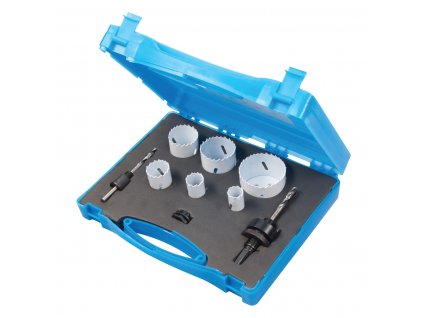 Vrtáky korunkové Bi-metal 19 - 57 mm 9 ks Silverline