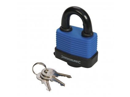 Visiaci vrstvený zámok 60 mm vodeodolný Silverline